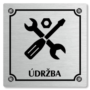 Údržba, 80x80mm, stříbrná, Kansas